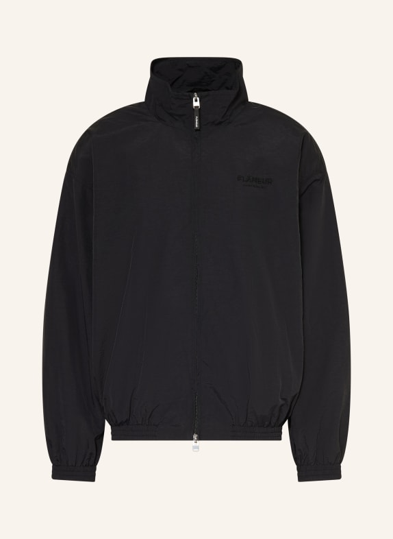 FLÂNEUR Oversized-Trainingsjacke SOUND & DESIGN SCHWARZ