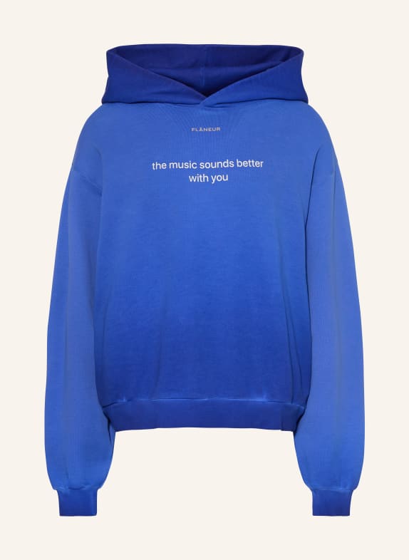 FLÂNEUR Oversized-Hoodie WITH YOU BLAU / WEISS