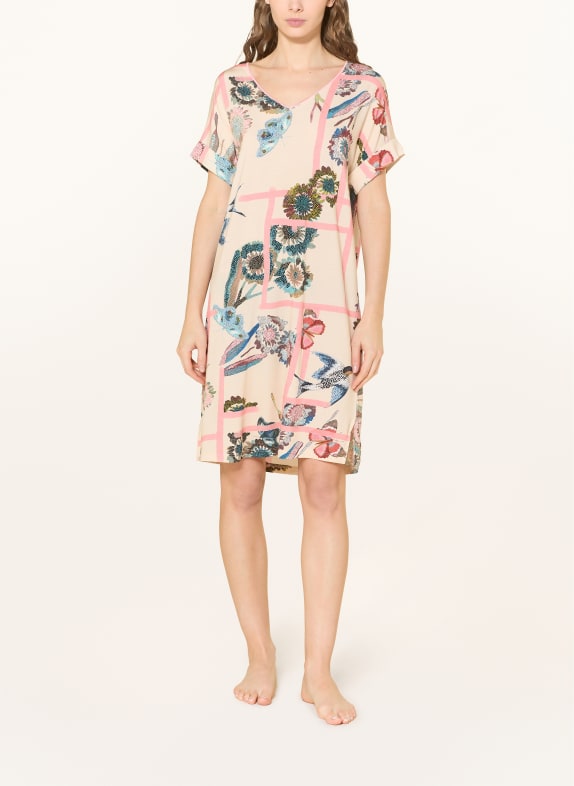 mey nachtjapon LICHTROOD / BEIGE / PETROL