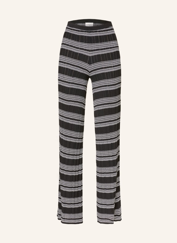CLAUDIE PIERLOT Strickhose SCHWARZ / WEISS