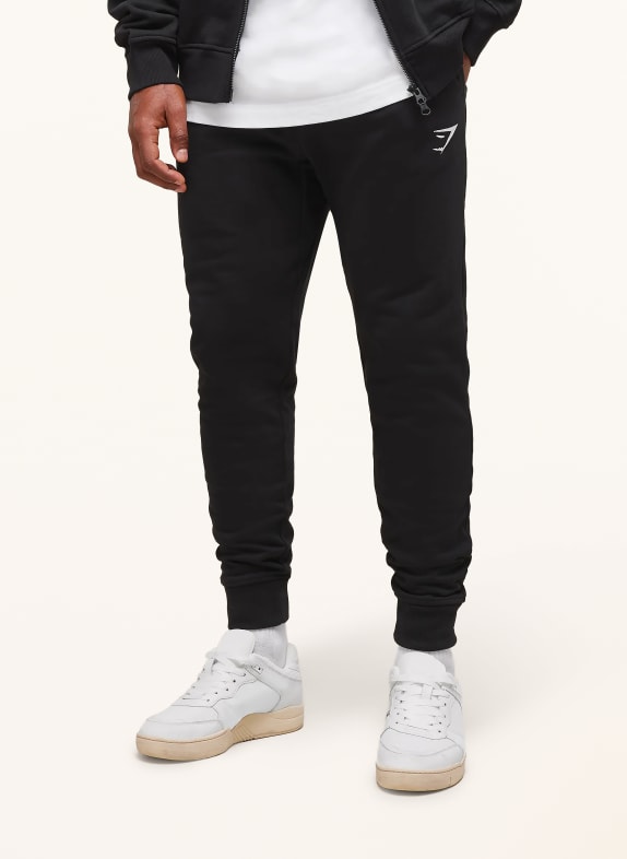 GYMSHARK Sweatpants CREST SCHWARZ