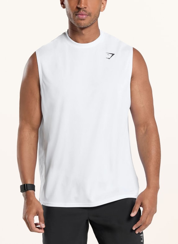 GYMSHARK Tank Top ARRIVAL WEISS