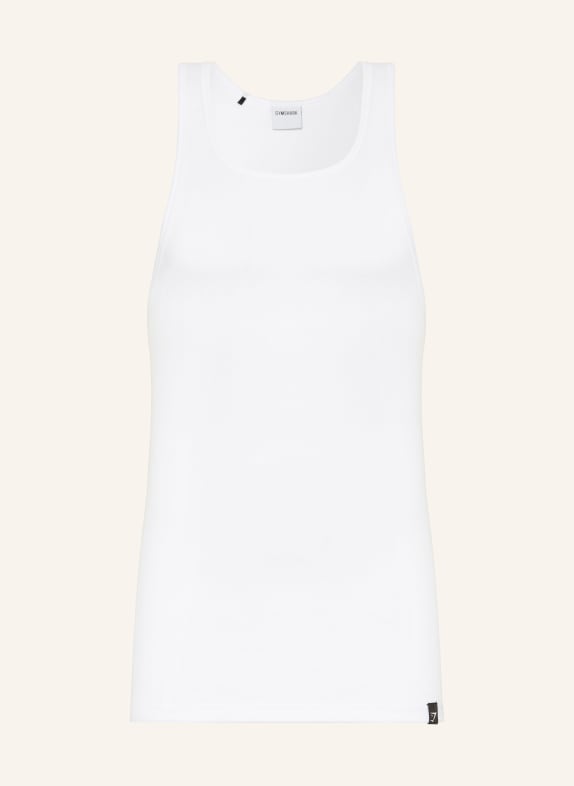 GYMSHARK Tank Top RIBBED WEISS