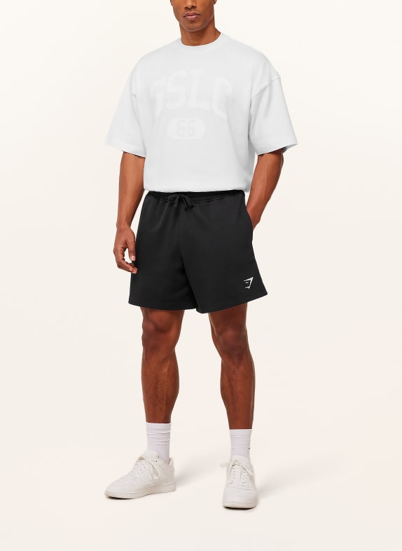 GYMSHARK Sweatshorts CREST SCHWARZ