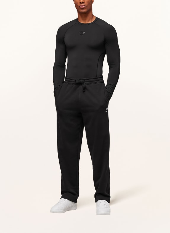 GYMSHARK Longsleeve ELEMENT SCHWARZ