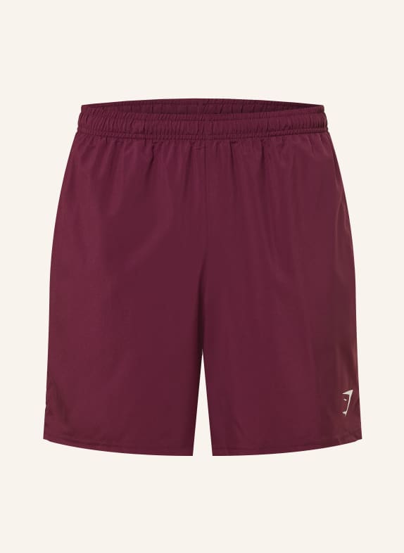 GYMSHARK Trainingsshorts ARRIVAL DUNKELROT