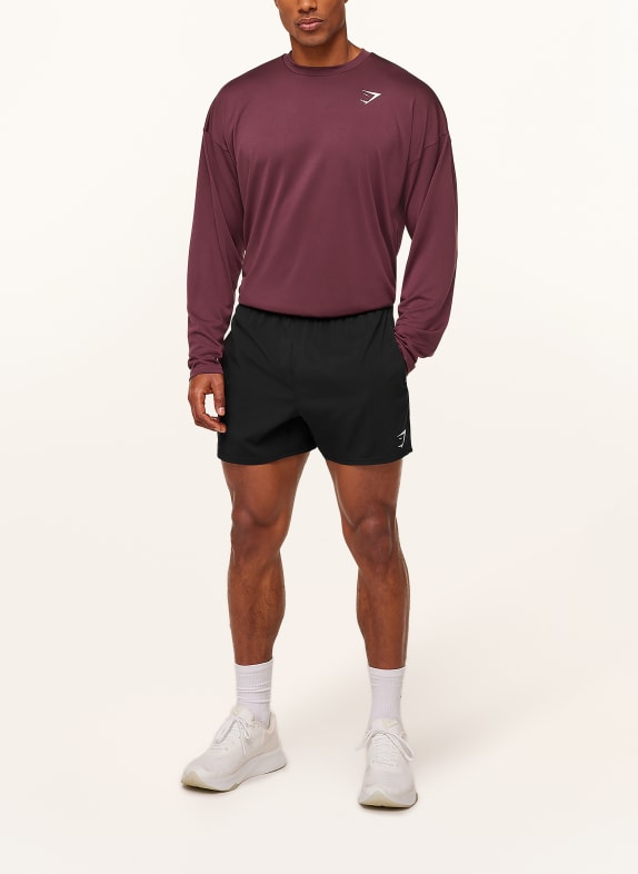 GYMSHARK Longsleeve ARRIVAL DUNKELROT