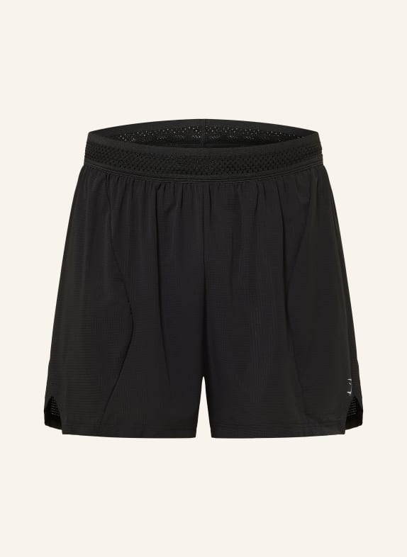 GYMSHARK 2-in-1-Laufshorts BETTER LEVEL SCHWARZ