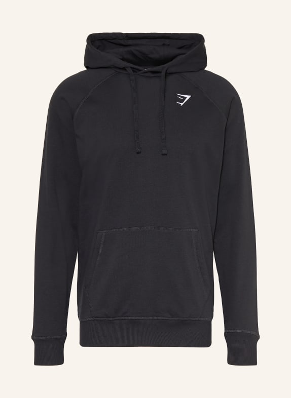 GYMSHARK Hoodie CREST SCHWARZ