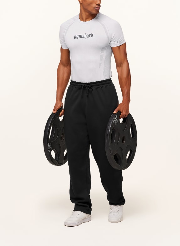 GYMSHARK T-Shirt GRUNGE HELLGRAU / DUNKELGRAU