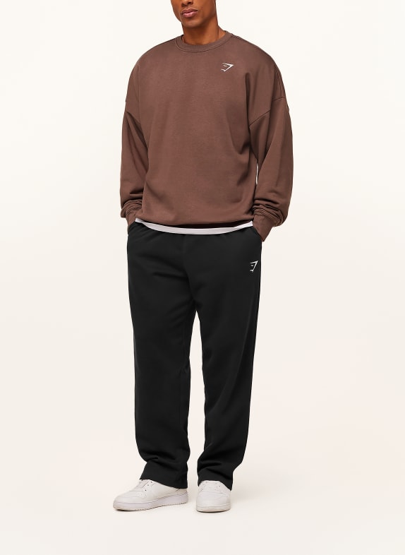 GYMSHARK Oversized-Sweatshirt CREST BRAUN
