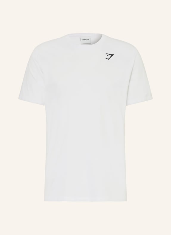 GYMSHARK T-Shirt CREST WEISS