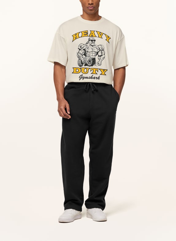 GYMSHARK Oversized-Shirt GFX HEAVY DUTY WEISS