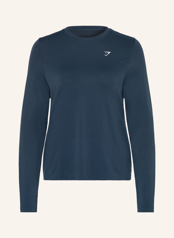 GYMSHARK Longsleeve EVERYDAY SEAMLESS DUNKELBLAU