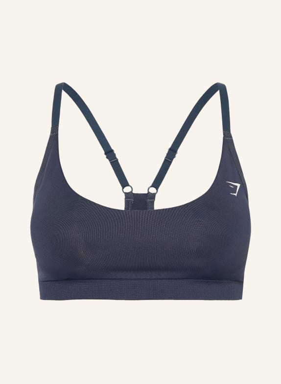 GYMSHARK Sport-BH LIGHT SUPPORT BLAUGRAU