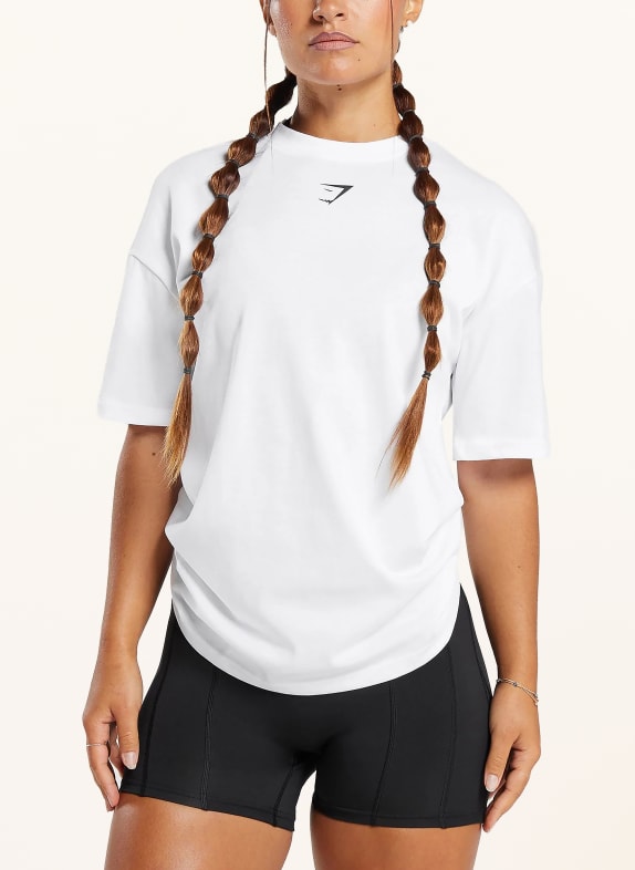 GYMSHARK T-Shirt POWER ORIGINALS WEISS
