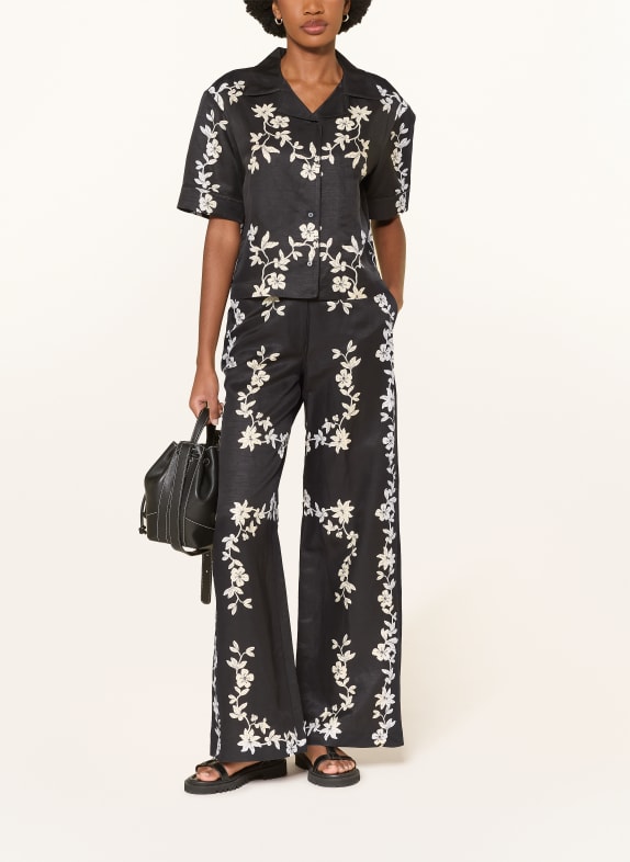 CLAUDIE PIERLOT Bluse SCHWARZ / ECRU