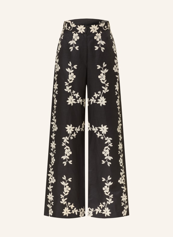 CLAUDIE PIERLOT Marlenehose SCHWARZ / CREME