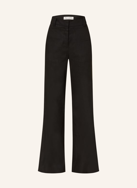 Marc O'Polo Hose mit Leinen SCHWARZ