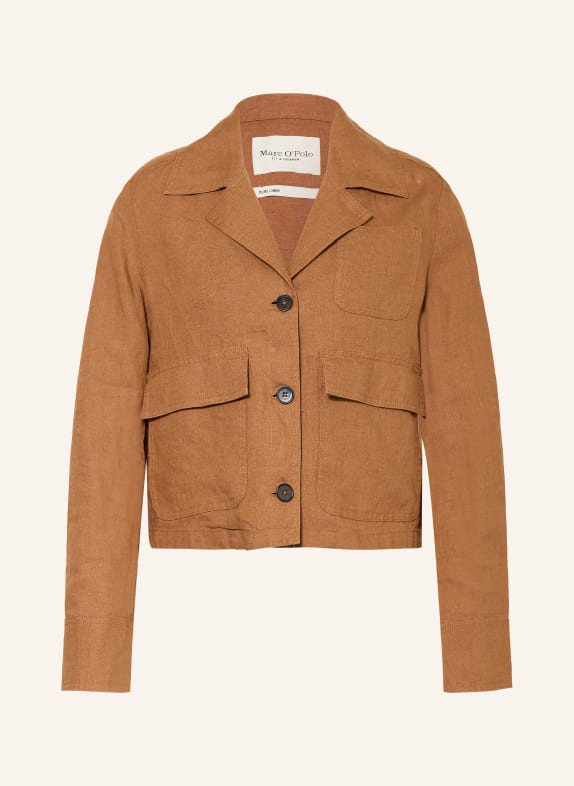 Marc O'Polo Overjacket aus Leinen BRAUN