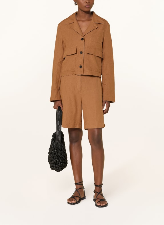 Marc O'Polo Overjacket aus Leinen BRAUN