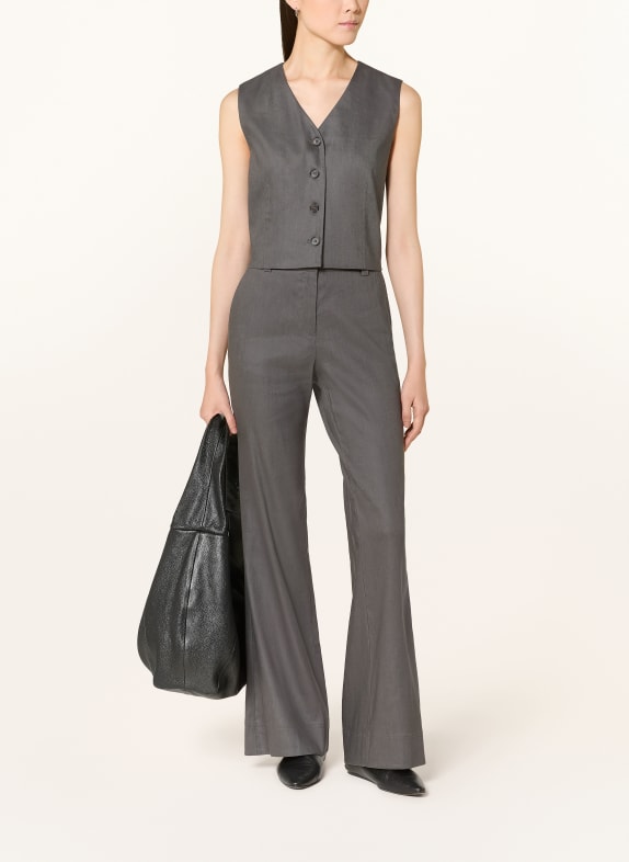 Marc O'Polo Gilet blazer en lin GRIS FONCÉ