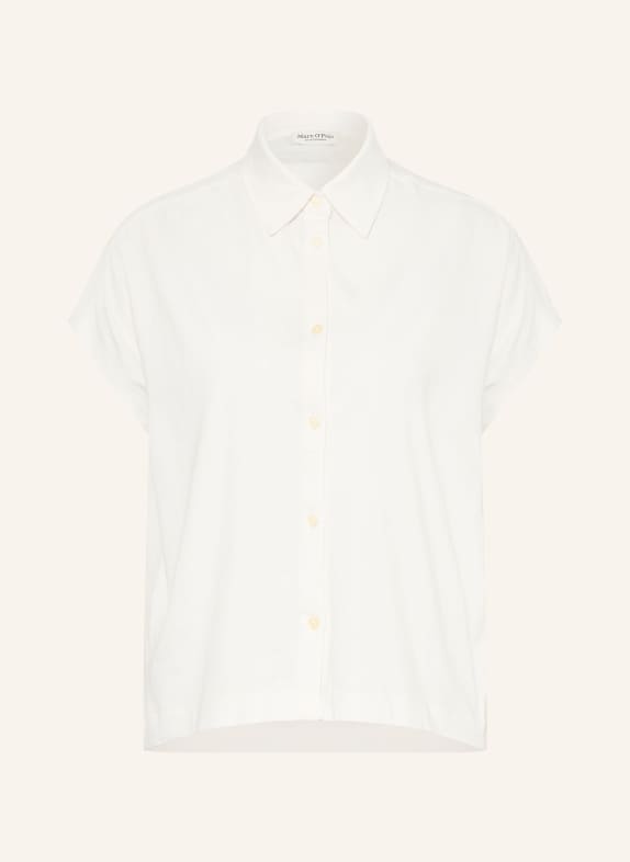 Marc O'Polo Bluzka koszulowa z mieszanki materiałów BIAŁY