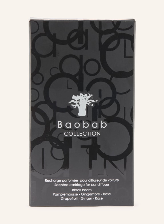 Baobab COLLECTION Nachfüllpackung für Autoduft BLACK PEARLS SCHWARZ