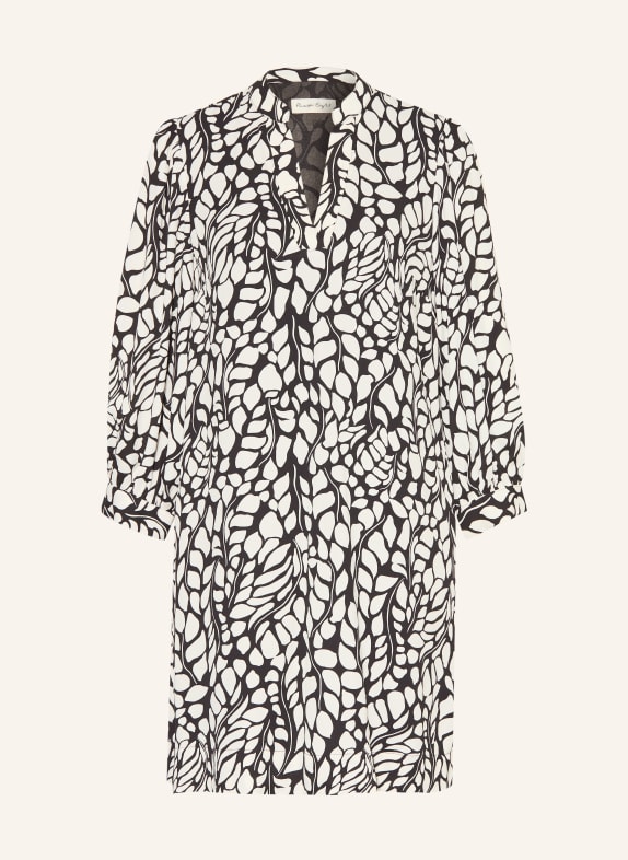 Phase Eight Šaty MILICIA s 3/4 rukávem ČERNÁ / BÍLÁ