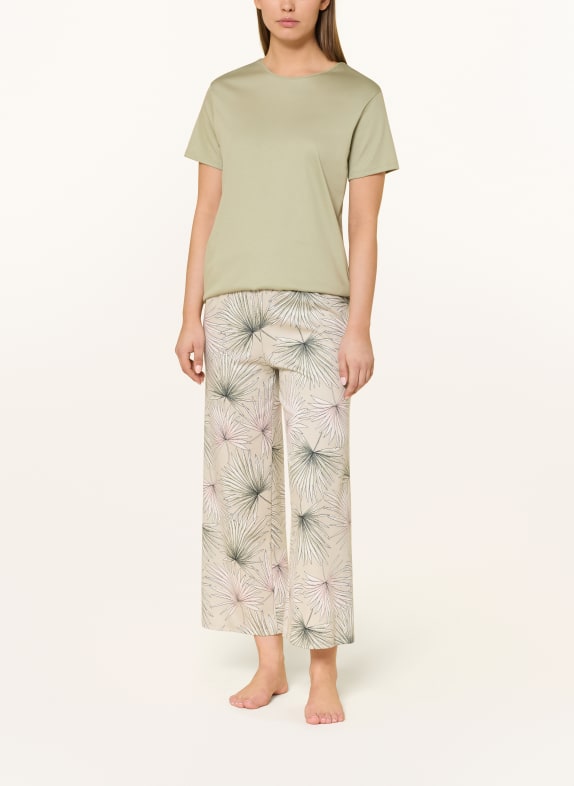 CALIDA 7/8 pyjama LEAF DREAMS LICHTGROEN / ROZE / ECRU