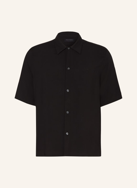 ALLSAINTS Kurzarm-Hemd BARON Comfort Fit SCHWARZ