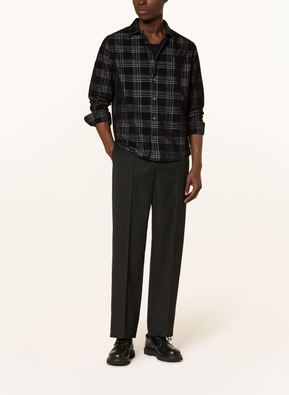 ALLSAINTS Kordhemd ROCKLEY Relaxed Fit ZWART / DONKERGRIJS
