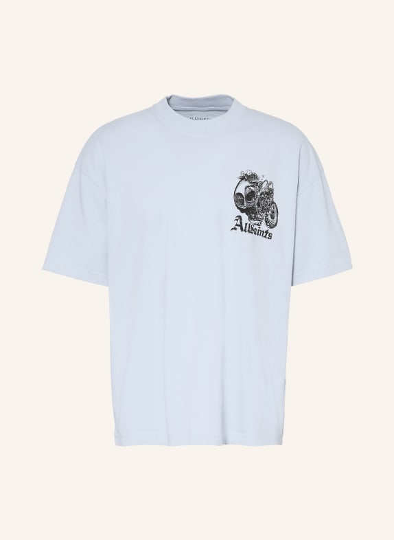 ALLSAINTS Oversized-Shirt PANHEAD HELLBLAU / SCHWARZ