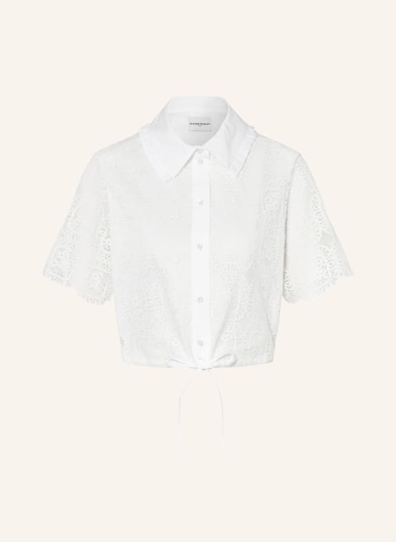CLAUDIE PIERLOT Hemdbluse aus Spitze WEISS