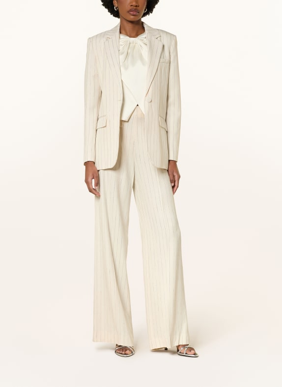 SANDRO Blazer mit Glitzergarn ECRU / SILBER