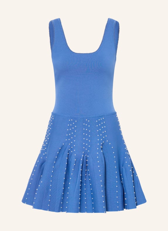 SANDRO Kleid NINA mit Schmuckperlen BLAU