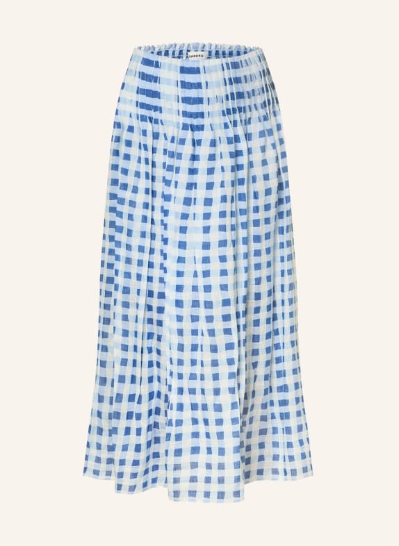 SANDRO Leinenrock BLAU / WEISS