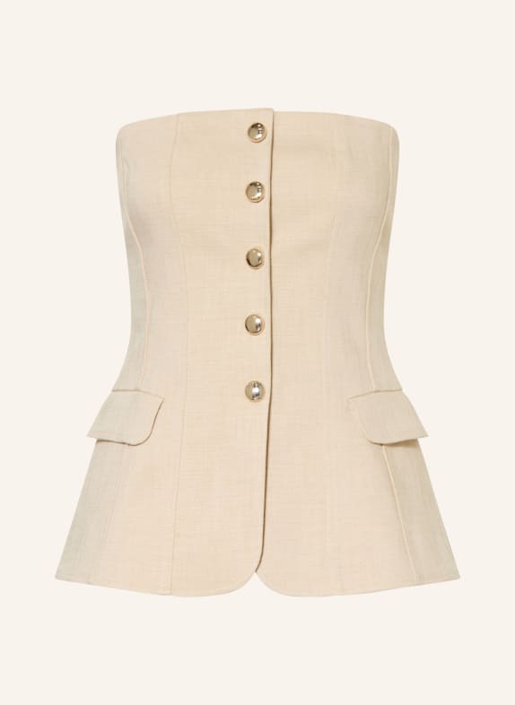 maje Off-Shoulder-Top BEIGE