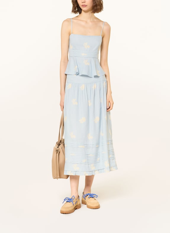 CLAUDIE PIERLOT Top JASNONIEBIESKI / BEŻOWY