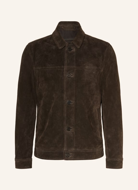 ALLSAINTS Lederjacke NATES DUNKELBRAUN