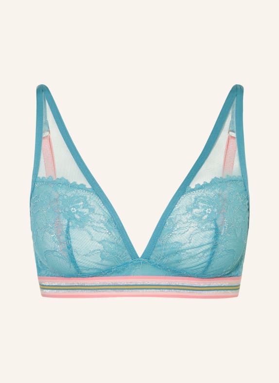 mey Triangel-BH Serie POETRY STYLE HELLBLAU / SILBER / ROSA