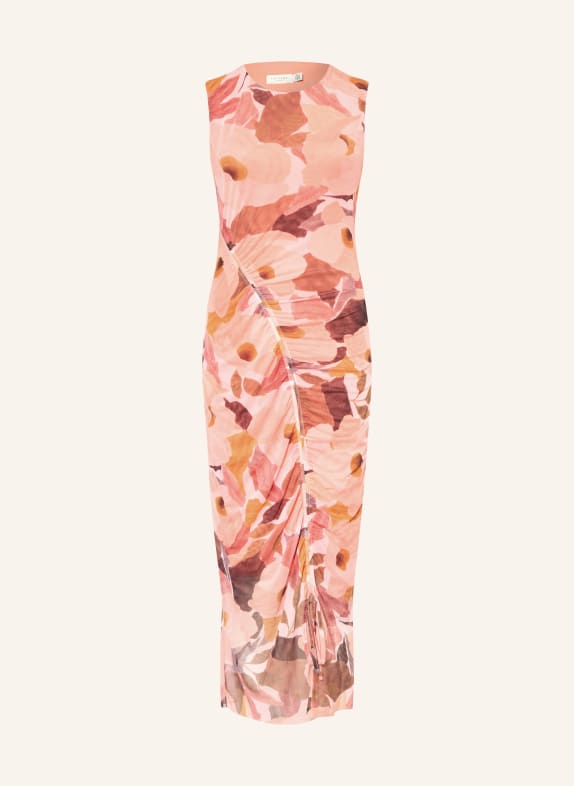 TED BAKER ELYRA mesh dress ORANGE / DARK RED / RED
