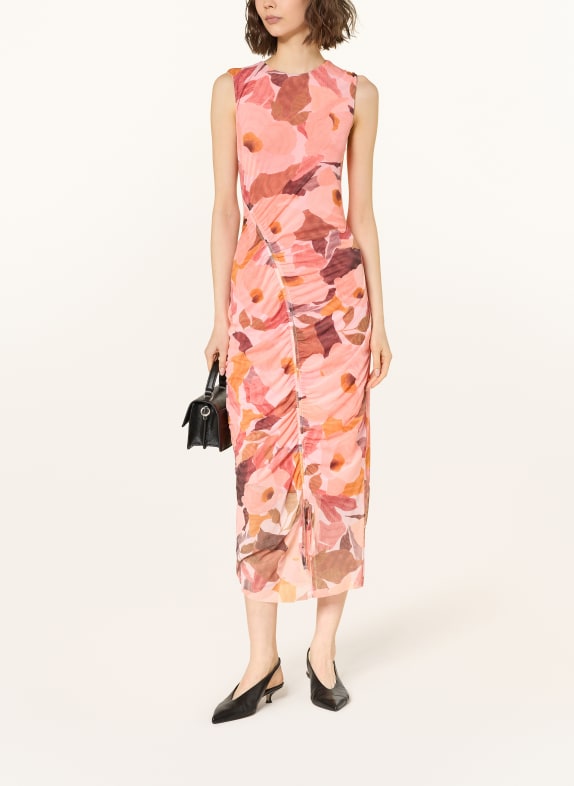 TED BAKER Rochie din plasă ELYRA PORTOCALIU / ROȘU ÎNCHIS / ROȘU