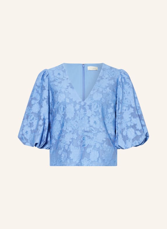 TED BAKER LIMANA blouse shirt with 3/4 sleeves LIGHT BLUE