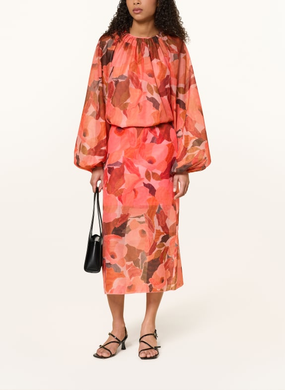 TED BAKER Blouse SABRONA ORANJE / DONKERROOD / ROOD