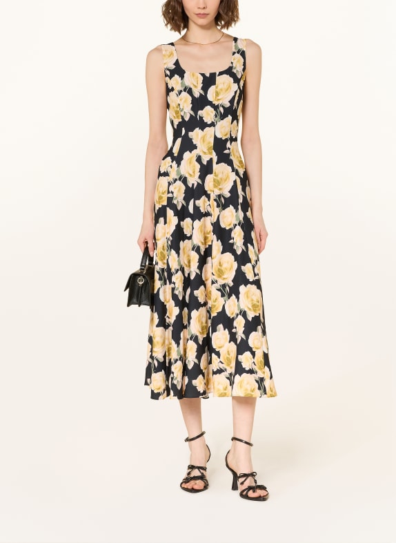 TED BAKER Rochie DENNYA NEGRU / GALBEN / VERDE