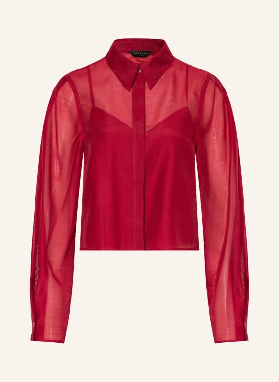 TED BAKER TILLIIA shirt blouse DARK RED