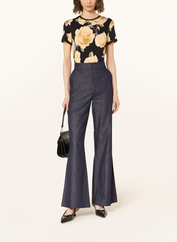 TED BAKER T-shirt THIRA ZWART / DONKERGEEL