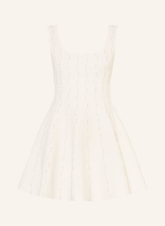 SANDRO Kleid mit Schmuckperlen WEISS