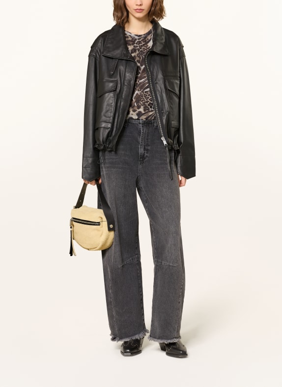 ALLSAINTS Schoudertas NOEMIE MINI BEIGE / ZILVER / ZWART